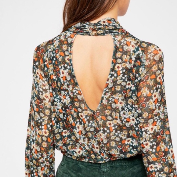 Free People Floral Blouse - small - Picture 2 of 6